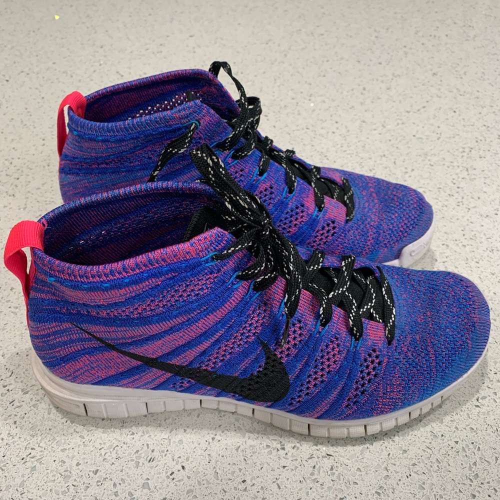 Nike Flyknit Chukka - pink/purple - women’s size 8